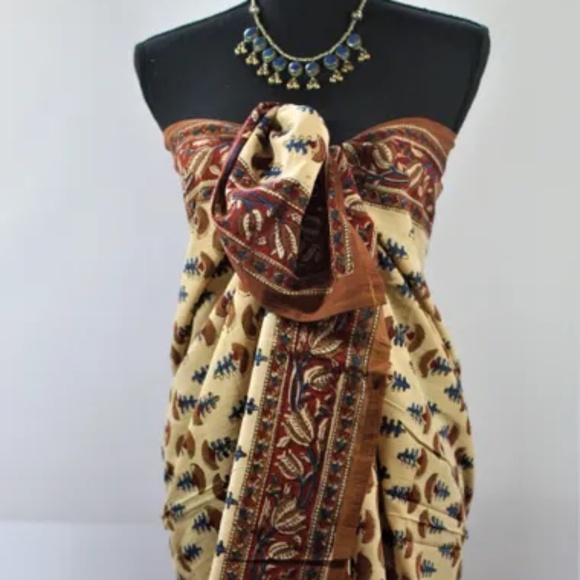 Versatile Fan India Print Sarong, 45 x 70 Inches - Picture 1 of 5